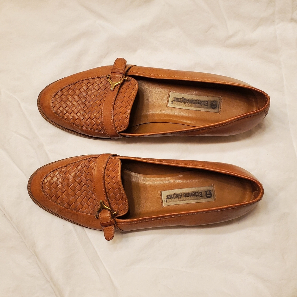 Vintage Tan Leather Etienne Aigner Loafers